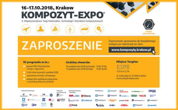 KOMPOZYT-EXPO2018, Cracow 16-17 October, 2018 r.